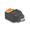 Delock USB Type-C 2.0 apa - Terminal block adapter nyomógombbal