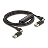 Delock USB Type-C 5 Gbps Adat kapcsoló kábel + KM kapcsoló 2 m
