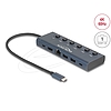 Delock USB Type-C dokkolóállomás 4K - hoz kettős HDMI / USB / Gigabit LAN / PD 3.0 90 W kapcsolóval