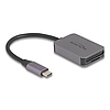 Delock USB Type-C kártyaolvasó alumínium házban SD vagy Micro SD memória kártyákhoz