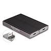 Delock USB Type-C kettős kombinált külső ház 2 x M.2 NVMe PCIe vagy SATA SSD-hez - eszköz nélkül csatlakoztatható