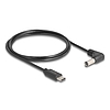 Delock USB Type-C tápkábel - DC 5,5 x 2,1 mm méretű apa hajlított 1,5 m
