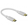Delock USB Type-C töltő kábel 15 cm PD 100 W E-Markerrel (85357)