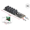 Delock Vezérlő M.2 2280 kulcs B+M apa - 5 x SATA