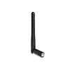 Delock WLAN 802.11 ac/ax/a/b/g/n antenna RP-SMA-dugó 2 dBi mindenirányú, dönthető csatlakozással (fekete színű)