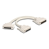 Delock Y osztott kábeles adapter D-Sub HD 44 tűs apa - 2 x D-Sub HD 44 tűs anya csavarokkal 30 cm
