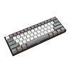 Delux KM33 Vezeték nélküli mechanikus ANGOL billentyűzet BT RGB, szürke&fehér (KM33 grey)