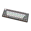 Delux KM33 Vezeték nélküli mechanikus ANGOL billentyűzet BT RGB, szürke&fehér (KM33 grey)