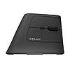 Delux MV6 Vezeték nélküli ergonomikus egér DB BT+2.4G, fekete (MV6 DB)