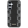 DKNY bőr kockás mintás MagSafe tok Samsung Galaxy S25 készülékhez, fekete