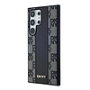 DKNY bőr kockás monomintás MagSafe tok Samsung Galaxy S24 Ultra készülékhez - fekete