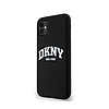 DKNY folyékony szilikon fehér nyomtatott logó MagSafe - iPhone 11 tok fekete (DKHMN61SNYACH)
