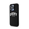 DKNY folyékony szilikon fehér nyomtatott logó MagSafe - iPhone 14 Pro tok fekete (DKHMP14LSNYACH)