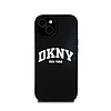 DKNY Folyékony Szilikon Fehér Nyomtatott Logó MagSafe - iPhone 14/15/13 tok fekete (DKHMP14SSNYACH)