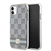 DKNY IML Checkered Mono Pattern Pattern & Printed Stripes MagSafe tok iPhone 11 / Xr telefonhoz - bézs