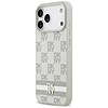 DKNY kockás mintás csíkos iPhone 17 Pro Max tok, bézs