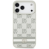 DKNY kockás mintás csíkos iPhone 17 Pro Max tok, bézs