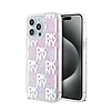 DKNY Liquid Glitter Multilogo - iPhone 15 Pro Max tok rózsaszín (DKHCP15XLCPEPP)