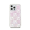 DKNY Liquid Glitter Multilogo - iPhone 15 Pro Max tok rózsaszín (DKHCP15XLCPEPP)