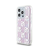 DKNY Liquid Glitter Multilogo - iPhone 15 Pro tok rózsaszín (DKHCP15LLCPEPP)