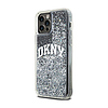 DKNY Liquid Glitter nagy logó - iPhone 12 / iPhone 12 Pro tok fekete (DKHCP12MLBNAEK)