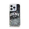 DKNY Liquid Glitter nagy logó - iPhone 13 Pro tok fekete (DKHCP13LLBNAEK)