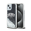 DKNY Liquid Glitter nagy logó - iPhone 15 Plus / 14 Plus tok fekete (DKHCP15MLBNAEK)