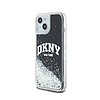 DKNY Liquid Glitter nagy logó - iPhone 15 Plus / 14 Plus tok fekete (DKHCP15MLBNAEK)
