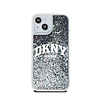 DKNY Liquid Glitter nagy logó - iPhone 15 Plus / 14 Plus tok fekete (DKHCP15MLBNAEK)