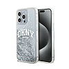 DKNY Liquid Glitter nagy logó - iPhone 15 Pro Max tok fehér (DKHCP15XLBNAET)
