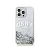 DKNY Liquid Glitter nagy logó - iPhone 15 Pro Max tok fehér (DKHCP15XLBNAET)