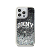 DKNY Liquid Glitter nagy logó - iPhone 15 Pro Max tok fekete (DKHCP15XLBNAEK)