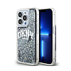 DKNY Liquid Glitter nagy logó - iPhone 15 Pro tok fekete (DKHCP15LLBNAEK)