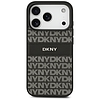 DKNY Repeat Texture Pattern with Tonal Stripe iPhone 17 Pro tok - fekete
