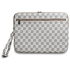 DKNY Sleeve Checkered Pattern Printed Stripes 14" Laptoptáska - Bézs
