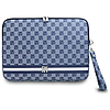 DKNY Sleeve Checkered Pattern Printed Stripes 14" Laptoptáska - Kék