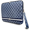 DKNY Sleeve Checkered Pattern Printed Stripes 14" Laptoptáska - Kék