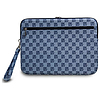 DKNY Sleeve Checkered Pattern Printed Stripes 14" Laptoptáska - Kék