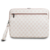 DKNY Sleeve Checkered Pattern Printed Stripes 14" Laptoptáska - Rózsaszín