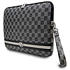 DKNY Sleeve Checkered Pattern Printed Stripes 16" Laptoptáska - Fekete