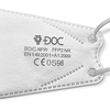 DOC fish maszk KF94 FFP2 4 rétegű fehér CE jelöléssel