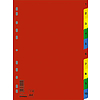 Donau regiszter A4 műanyag színes 1-10-ig 77120