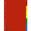 Donau regiszter A4 műanyag színes 1-5-ig 77080