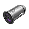 Dual Port Car Charger Vention FFEH0 USB A+A 30/30 Szürke