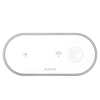 Dudao 3 az 1-ben Qi vezeték nélküli töltő telefonhoz / AirPodokhoz / Apple Watch 38 mm fehér (A11 fehér)