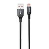 Dudao 3A 30W L3SL USB-A - Lightning kábel 1.2m fonott - fekete