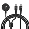 Dudao A12MaxC PD60W 2 az 1-ben töltő Apple Watch-hoz / USB-C - fekete
