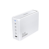 Dudao A228EU GaN töltő 1x USB-A 4x USB-C PD 228W - fehér