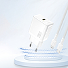 Dudao A26 PD20W GaN USB-C töltő - fehér