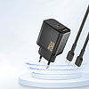 Dudao A27 25W GaN USB-C fali töltő - fekete